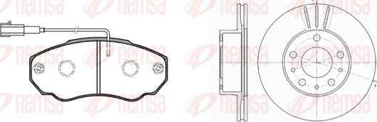 Remsa 8960.00 - Kit freno, Freno a disco autozon.pro