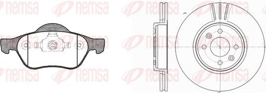 Remsa 8962.01 - Kit freno, Freno a disco autozon.pro