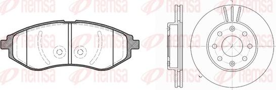 Remsa 8986.00 - Kit freno, Freno a disco autozon.pro