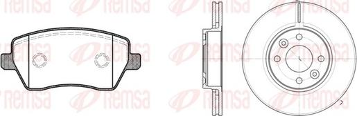 Remsa 8987.00 - Kit freno, Freno a disco autozon.pro