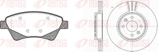 Remsa 8976.03 - Kit freno, Freno a disco autozon.pro