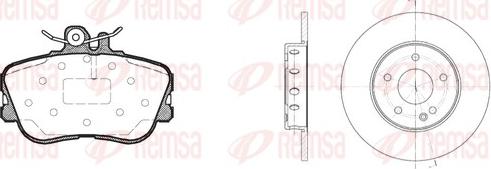 Remsa 8445.00 - Kit freno, Freno a disco autozon.pro