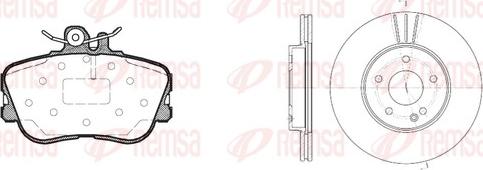 Remsa 8445.01 - Kit freno, Freno a disco autozon.pro