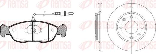 Remsa 8461.01 - Kit freno, Freno a disco autozon.pro