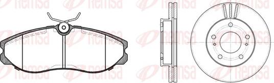 Remsa 8462.00 - Kit freno, Freno a disco autozon.pro