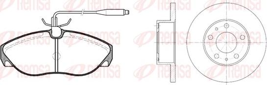 Remsa 8486.00 - Kit freno, Freno a disco autozon.pro