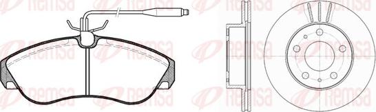 Remsa 8487.00 - Kit freno, Freno a disco autozon.pro