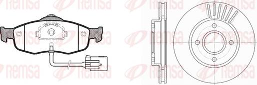 Remsa 8432.00 - Kit freno, Freno a disco autozon.pro