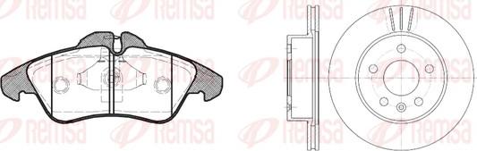 Remsa 8578.00 - Kit freno, Freno a disco autozon.pro