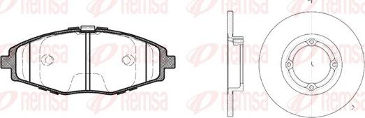 Remsa 8696.00 - Kit freno, Freno a disco autozon.pro