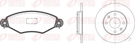 Remsa 8643.06 - Kit freno, Freno a disco autozon.pro