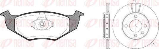 Remsa 8609.01 - Kit freno, Freno a disco autozon.pro