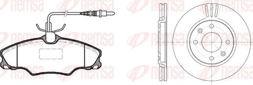 Remsa 8603.00 - Kit freno, Freno a disco autozon.pro