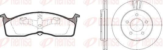 Remsa 8610.00 - Kit freno, Freno a disco autozon.pro