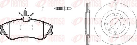 Remsa 8634.00 - Kit freno, Freno a disco autozon.pro