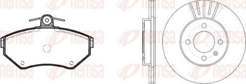 Remsa 8631.01 - Kit freno, Freno a disco autozon.pro