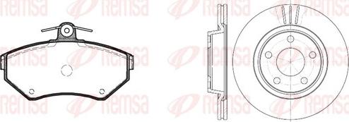 Remsa 8631.02 - Kit freno, Freno a disco autozon.pro