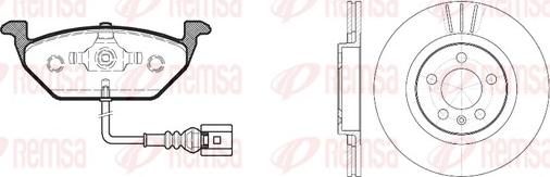 Remsa 8633.01 - Kit freno, Freno a disco autozon.pro