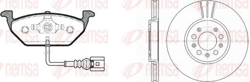 Remsa 8633.08 - Kit freno, Freno a disco autozon.pro