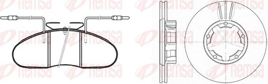 Remsa 8048.01 - Kit freno, Freno a disco autozon.pro