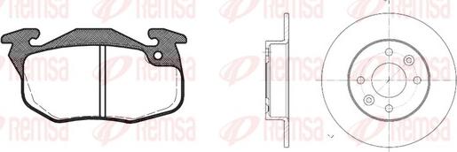 Remsa 8192.04 - Kit freno, Freno a disco autozon.pro