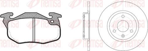 Remsa 8192.05 - Kit freno, Freno a disco autozon.pro