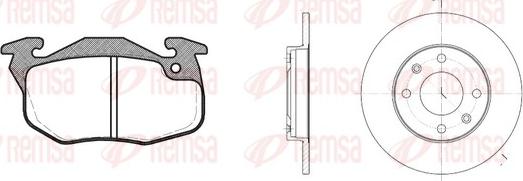 Remsa 8192.00 - Kit freno, Freno a disco autozon.pro