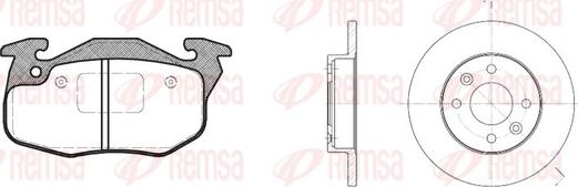 Remsa 8192.08 - Kit freno, Freno a disco autozon.pro