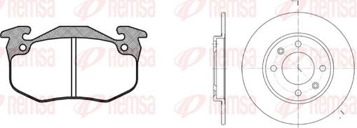 Remsa 8144.02 - Kit freno, Freno a disco autozon.pro