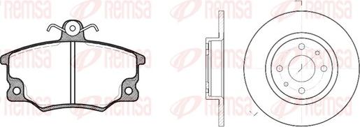 Remsa 8146.01 - Kit freno, Freno a disco autozon.pro