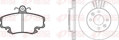 Remsa 8141.05 - Kit freno, Freno a disco autozon.pro