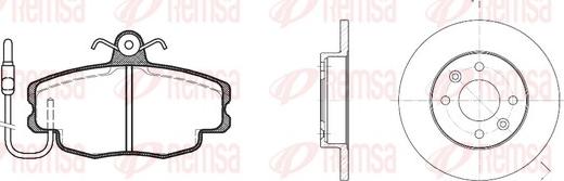 Remsa 8141.00 - Kit freno, Freno a disco autozon.pro