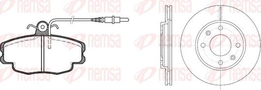 Remsa 8141.03 - Kit freno, Freno a disco autozon.pro