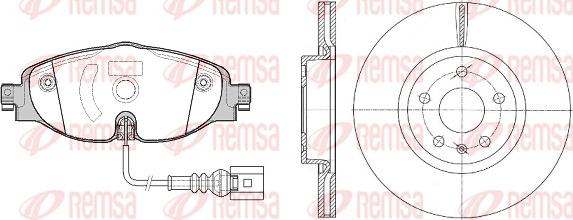 Remsa 81515.00 - Kit freno, Freno a disco autozon.pro