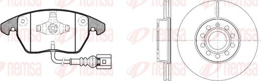 Remsa 81030.00 - Kit freno, Freno a disco autozon.pro