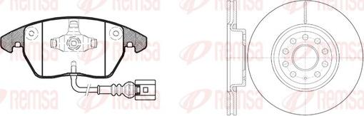 Remsa 81030.02 - Kit freno, Freno a disco autozon.pro