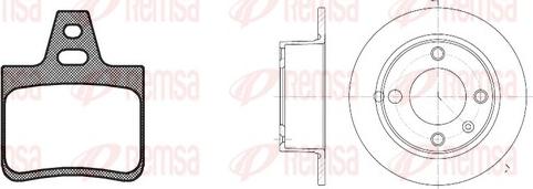 Remsa 8102.00 - Kit freno, Freno a disco autozon.pro