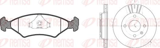 Remsa 8119.01 - Kit freno, Freno a disco autozon.pro