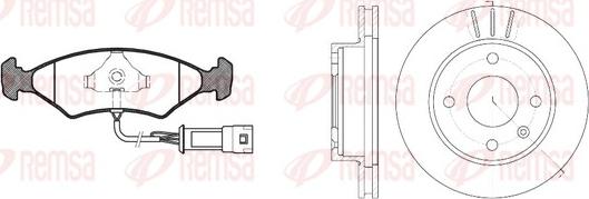 Remsa 8119.03 - Kit freno, Freno a disco autozon.pro