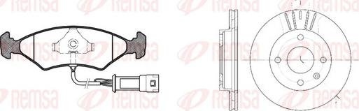 Remsa 8119.02 - Kit freno, Freno a disco autozon.pro