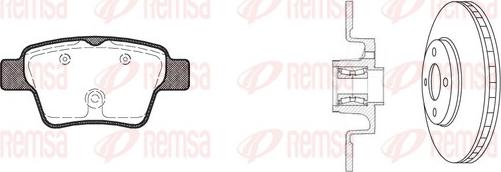 Remsa 81138.20 - Kit freno, Freno a disco autozon.pro