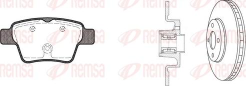 Remsa 81138.21 - Kit freno, Freno a disco autozon.pro