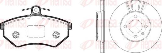 Remsa 8134.00 - Kit freno, Freno a disco autozon.pro