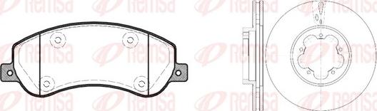 Remsa 81250.00 - Kit freno, Freno a disco autozon.pro