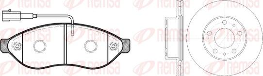 Remsa 81237.01 - Kit freno, Freno a disco autozon.pro