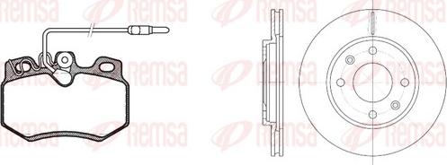 Remsa 8170.03 - Kit freno, Freno a disco autozon.pro