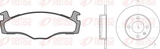 Remsa 8171.03 - Kit freno, Freno a disco autozon.pro