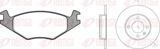 Remsa 8171.02 - Kit freno, Freno a disco autozon.pro