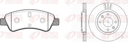 Remsa 8840.00 - Kit freno, Freno a disco autozon.pro