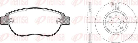 Remsa 8841.00 - Kit freno, Freno a disco autozon.pro